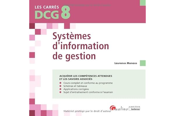 DCG 8 - Systèmes d'information de gestion: Cours et applications corrigées