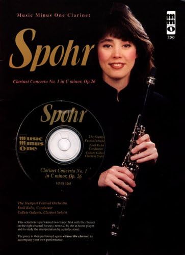 Spohr Concerto No. 1 in C Minor, Op. 26: Clarinet (Music Minus One (Numbered))