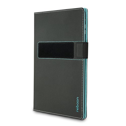 reboon booncover Tablet Hülle | u.a. für iPad Air, Galaxy Tab A | schwarz Gr. M | Tablet Tasche, Standfunktion, Kfz Tablet Halterung & mehr