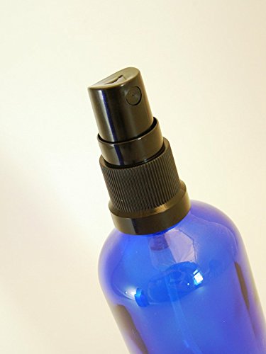 Set mit 2 Flaschen 100ml BLAU Glasflasche Mit Schwarz Zerstäuber Zerstäuber – Mistelzweig Zerstäuber – Für ätherisches Öl – Aromatherapie Verwendung – Zimmer Reinigung - 2