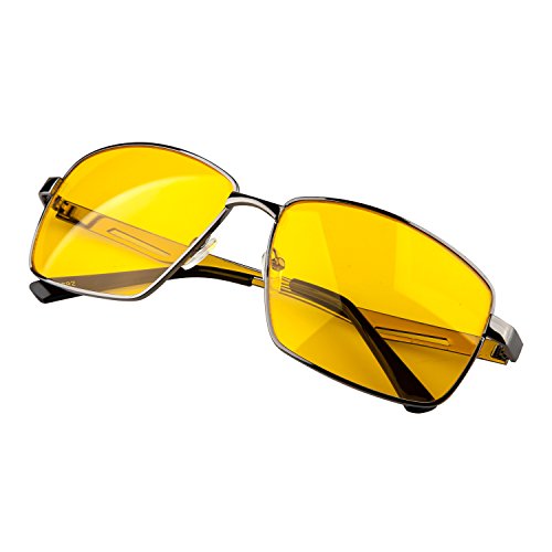 TRIXES Brille mit UV-Schutz und Antireflexbeschichtung für Tag und Nacht für mehr Sicherheit beim Fahren und mehr Komfort - 2