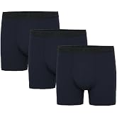 Erkek Lacivert 3&rsquo;L&uuml; Uzun Pa&ccedil;a Bambu Boxer - 25201