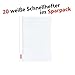 Produktbild Herlitz 11317104 Schnellhefter A4 - Quality, Polypropylen-Folie, 20-er Sparpaket, Glasklar mit Beschriftungsstreifen, weiß