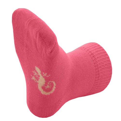 Little Grippers Coral Pink Baby Socks (12-24 Months) with Stay On Technology