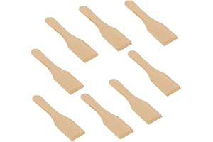 Kosmosta Raclette-Schaber aus Holz, Raclette-Spatel aus Holz, Küchenutensilien für Antihaft-Pfannen, Käsegrills, Gourmet-Bretter, Bratpfannen, Fondue, 8 Stück/Set