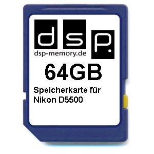 DSP Memory Z de 4051557436374 64 GB Tarjeta De Memoria para Nikon D5500