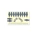 Produktbild Book Darts Line Markers 12 Count Stainless Steel Metal Pack