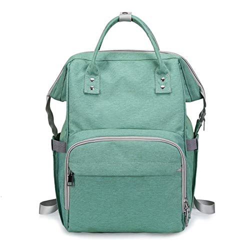 Preisvergleich Produktbild Happy Cherry Baby Wickeltasche Nylon Windeltasche Babyrucksack für Kinderwagen Groß Wickelrucksack Unterwegs Reise Einkaufen Rucksack-Grün