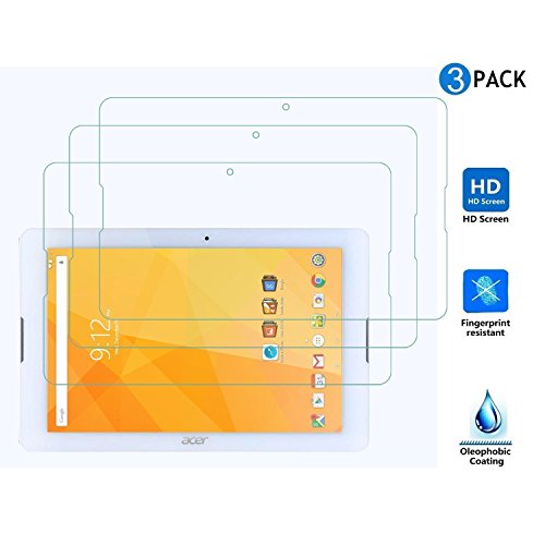IVSO® 3 x Crystalclear Displayschutzfolie für Acer Iconia Tab 10 (A3-A40) 25,6 cm (10,1 Zoll Full HD) Tablet-PC Schutzfolie - 3