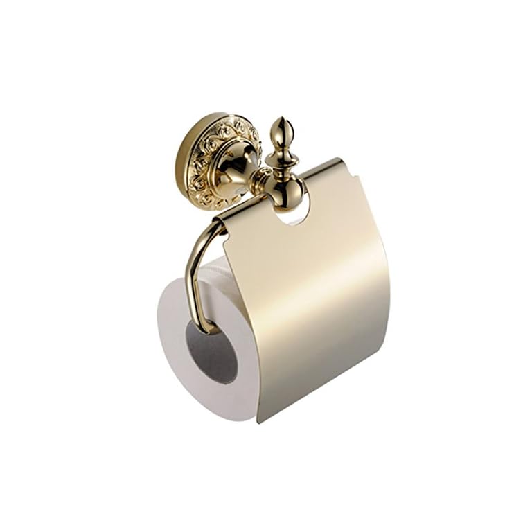 BigBig Home Handtuchhalter Gold aus Messing, Handtuchring Modern mit