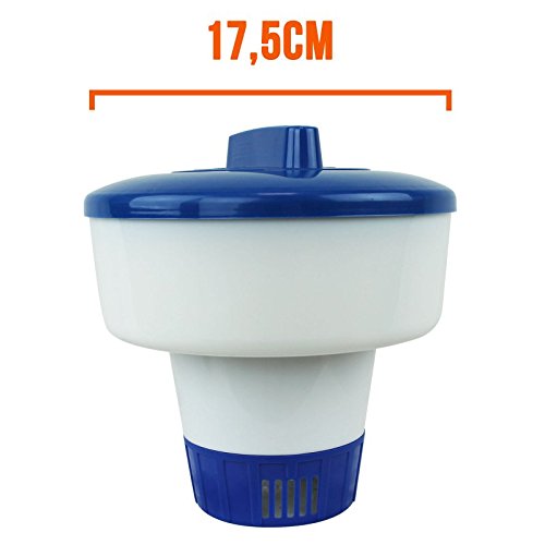 Linxor ® Chlor oder brom diffusor schwimmend verstellbar – zwei Größen mit 17,5 oder 22 cm Ø – EG-Norm - 2