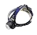 Produktbild Genwiss 5000lm CREE Q5 LED Zoomable justieren Fokus Stirnlampe Kopflampe Wasserdichte Taschenlampe für Camping Biking Arbeits Jagen Fischen Reiten Walking (Inklusive Akku und Ladegerät)