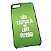 Produktbild Schwarz Cover für iPhone 5/5S 1391 grün Keep Calm und Love piroggen