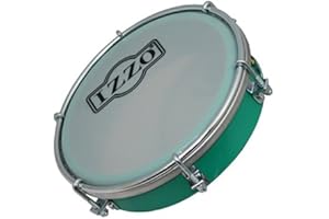 Izzo 6554 6-Inch ABS Tamborim - Green