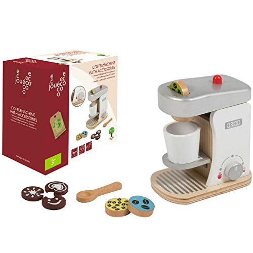 Joueco - Houten koffieapparaat met accessoires