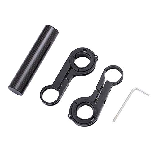 Preisvergleich Produktbild Professionelle Fahrrad Taschenlampe Halter Lenker Front Light Extender Halterung Radfahren Zubehör Schwarz