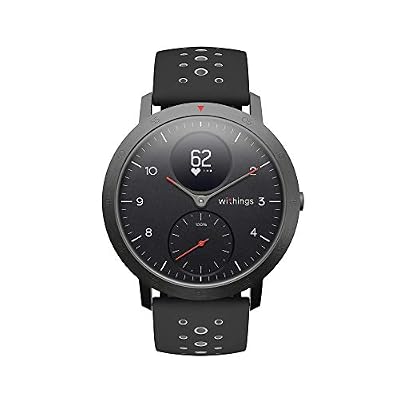 Withings Steel HR Sport Montre connectée Hybride Multisport Adulte Unisexe, Noir, 40mm