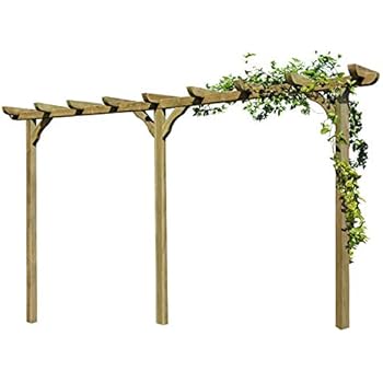 Gartenpirat Pergola aus Holz Torbogen Rankhilfe Länge ca. 450 cm mit