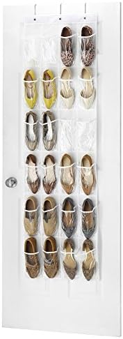 Ticent 24 Pocket Organizer PVC + Non Woven Cloth White, Fabric, white, 28.4 x 19.5 x 2 cm