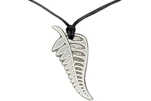 White Cloud New Zealand Maori Disegnò Collana, Koru Heart, Fatto a Mano da William Sturt e Regolabile