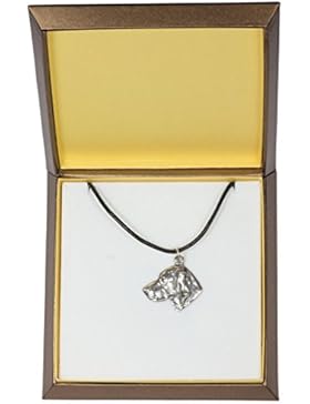 NEU, Vizsla, Hundehalskette in Schmuckschatulle, limitierte Auflage, ArtDog