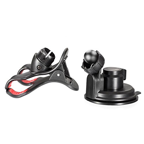 TecHERE EasyClaw Plus - Supporto Universale per auto con ventosa - Porta telefono / smartphone / cellulare per iPhone 6 plus 6 5 5s 5c 4s, Samsung Galaxy S6 S5 S4 S3 S2, Nexus, Lumia, Sony Xperia, LG, HTC, navigatore GPS ed altri dispositivi di larghezza fino a 9 cm - Regolabile con rotazione 360Â° - Colore Nero