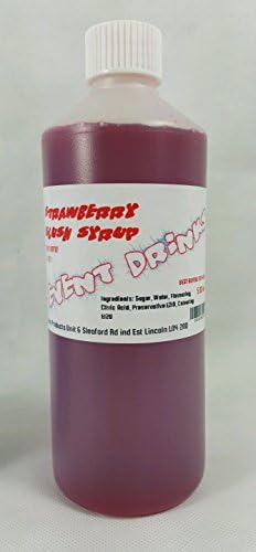 500ml BOTTLE OF STRAWBERRY SLUSH COCKTAIL SYRUP SNOW CONE SYRUP