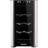 Cavist Cavist.8 Vinoteca para 8 Botellas, Acero Inoxidable, Plateado