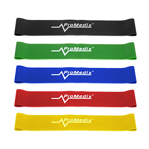 PromedixPR-700 Latex Elastic Training Tapes Set Of 5 Items x 0.5m