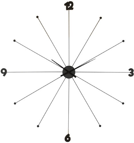 Kare 61805 Wanduhr Like Umbrella, schwarz