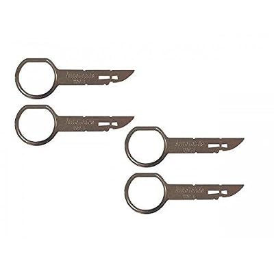 France-Autoradio x4 clés d\'extraction de démontage pour autoradio VW, SEAT, AUDI, SKODA, FORD