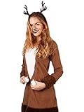 Reh Kleid Rehkitz exklusiv Rehkostüm Kostüm Damen Tier Fasching NEU (44/46)