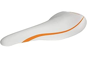 Waterflex WX-SADDLE-W3 - Selle Grand Confort Blanche et Orange - Pour aquabike WR