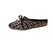 Produktbild Deloito Damen Freizeit Runder Zeh Pantoletten Klassisch Schmetterling Knoten Slipper Perlenschleife weben Strand Schuhe (Schwarz,38 EU)
