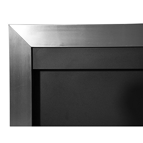 homcom 02-0759 Kamin, Edelstahl, silber, 110 x 63 x 16 cm - 5