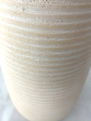 Vase Blumenvase Keramik creme weiß strukturiert 30,5 cm hoch – hochwertig • Vasen Blumenvasen - 6