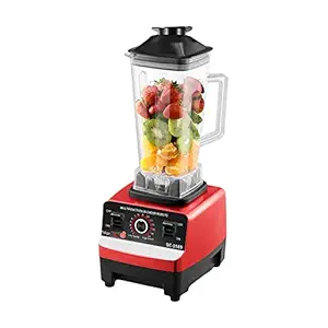 Multifunctional Bl for Smoothie Milkshake Juicer Ice Crusher Electric Grain Grinder 4500W 15 Rotating Speeds, Red EU Plug Belity