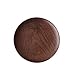 Produktbild Holztablett Yves25Tate schwarz Walnuss Runde Tray Dinner Teller Food Dessert Tee Teller Massivholz Frühstück Dessert Obstteller Trockenobst Tafel B:18cm
