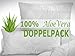 Produktbild Doppelpack zum Sparpreis - klassische Kopfkissen - Aloe Vera - für erholsamen Schlaf - geprüft nach Öko-Tex Standard 100 - in 2 verschiedenen Größen, 80 cm x 80 cm