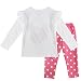 YiZYiF 2PCS Polka Dots Cartoon Baby Girl Clothes Outfit Top Leggings Trousers Set Pink 9-12 Months