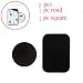 Produktbild Diadia Case Metallplatte Handy Magnet Halter Magnethalter Auto Halterung Starke Kleber Aufkleber 2 Runde 2 rechteckige schwarz 1 rund 1 rechteckig, 1 Round 1 Rectangle