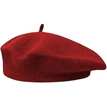 Damen Winter-Barett Baskenmütze Vintage | Französische Wollmütze Mit Breiter Krempe
