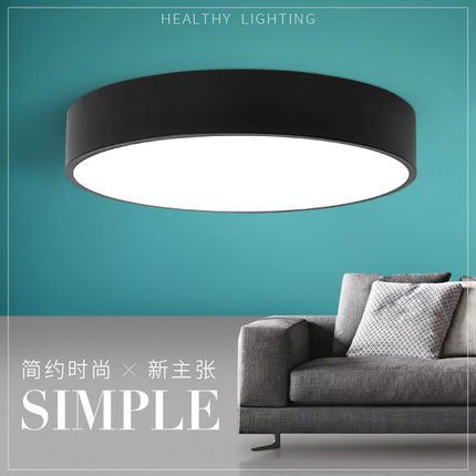 Preisvergleich Produktbild Quietness @ Loft Nordic Deckenleuchte Designer kreative Persönlichkeit Lampen für Kinder Schlafzimmer Esszimmer Wohnzimmer Lager Bi-Color, 58 cm Black Box 30 W