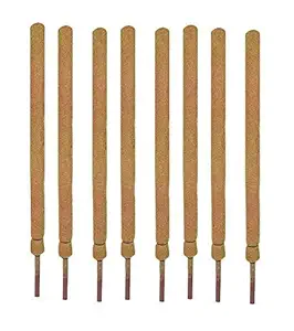 Coir Moss Stick 3 feet Plant Support - Coco Pole Stick (Pack of 8) - Coir Moss Stick for Money Plant Support, housing & Indoor Plants