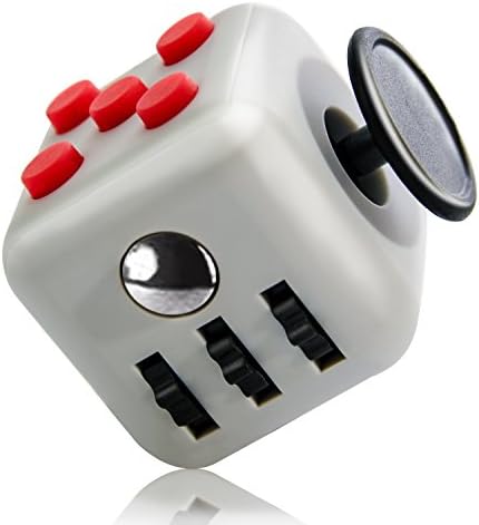 Relieves Stress Cube Relieves Stress And Anxiety for Children and Adults Anxiety Attention Toy, Red Grey