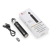 VAPTIO Superman C-II Kit,100W (Max) E-Zigarette Starterset Vape Anfänger/ Experte, Top Refill Verdampfer mit Luftfluss Kontrolle,0,25 ohm Sub Ohm Verdampferkopf,3000mAh Akku, 510er Gewinde, e Rauchen/e shisha, umfassen keines Nikotion und keine E Flüssigkeit, schwartz -