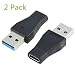 Produktbild 2 Stück USB Typ C USB-C Buchse to zu auf USB 3.0 A Stecker für Apple Neu Macbook 12 Zoll, ChromeBook Pixel, Nokia N1 Tablet und andere Type-C Geräte