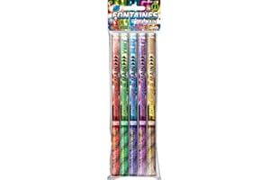 SPARKLERS CLUB Set di 10 fontane 1 minuto a mano, colori assortiti (rosso verde blu viola giallo), ideali per i vostri eventi tra amici, effetto e atmosfera festiva garantita - categoria F1