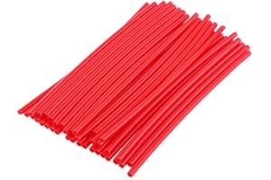 Keenso - Juego de 36 fundas de radio de rueda, fundas para radios de moto y bicicleta, protectores de rayos de moto, kit de protección para motocicleta, color rojo