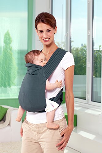 AMAZONAS AZ-5039305 Mei Tai tree Babytrage 33 x 45 cm, beidseitig verwendbar, 1 Seite grün, 1 Seite grün gestreift - 12